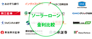 ソーラーローン金利比較一覧表！太陽光発電専用ローンの金利は安い