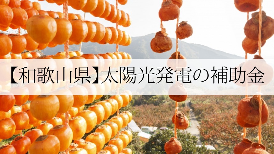 和歌山県の太陽光発電・蓄電池補助金【令和4年】