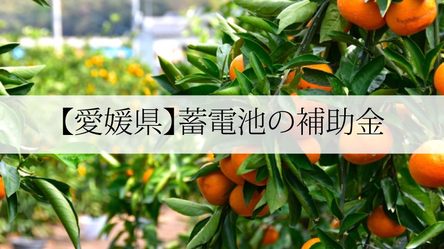 愛媛県の蓄電池補助金