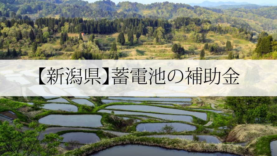 新潟県の蓄電池補助金