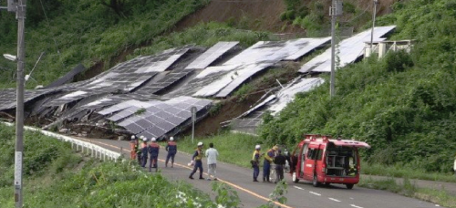 洪水による土砂崩れのリスク